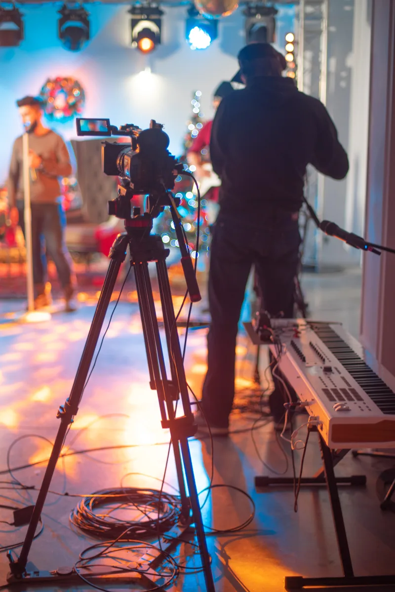 stream concert hall without spectators